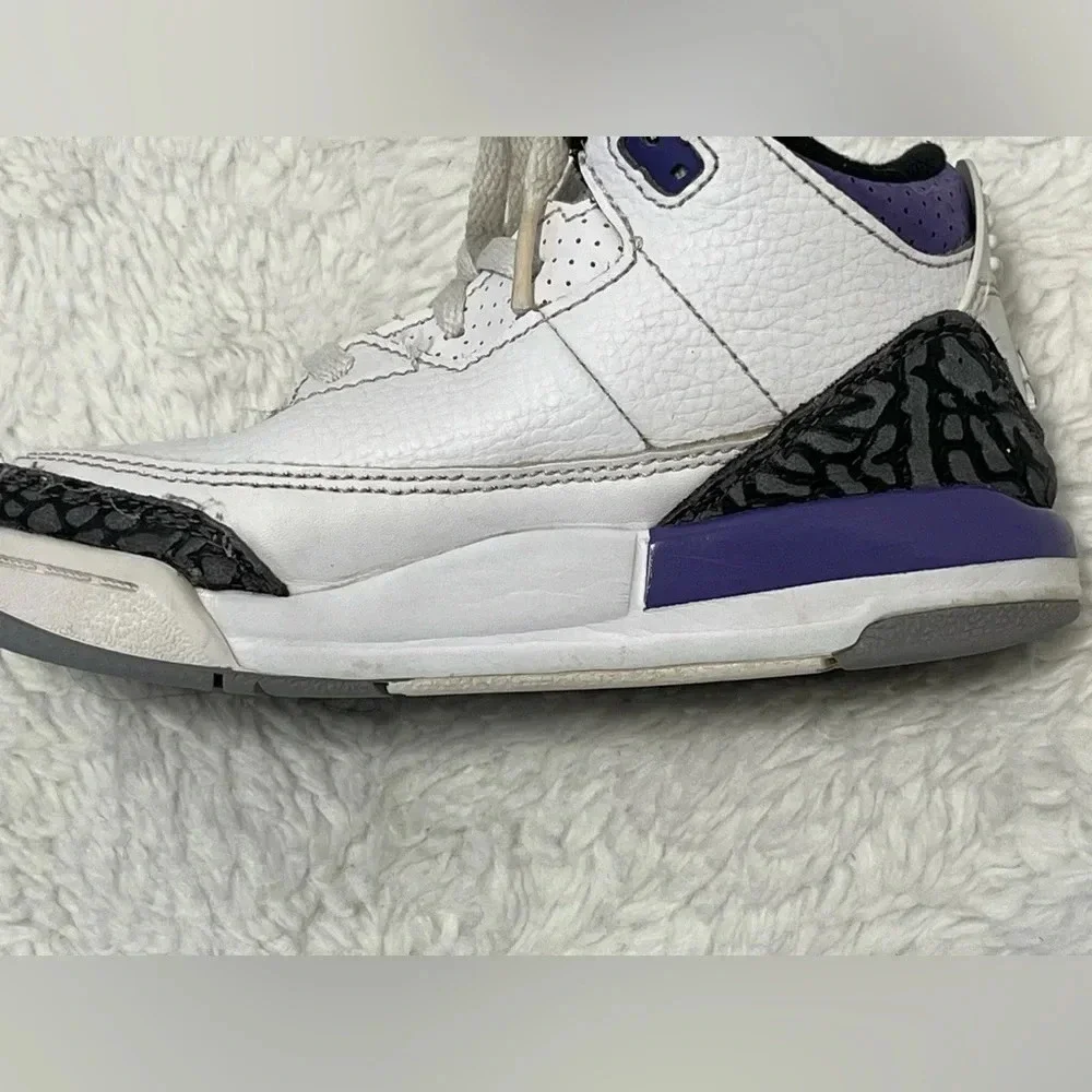 Nike Air Jordan 3 Retro TD Dark Iris size 10C miniature version Jordan 3 release